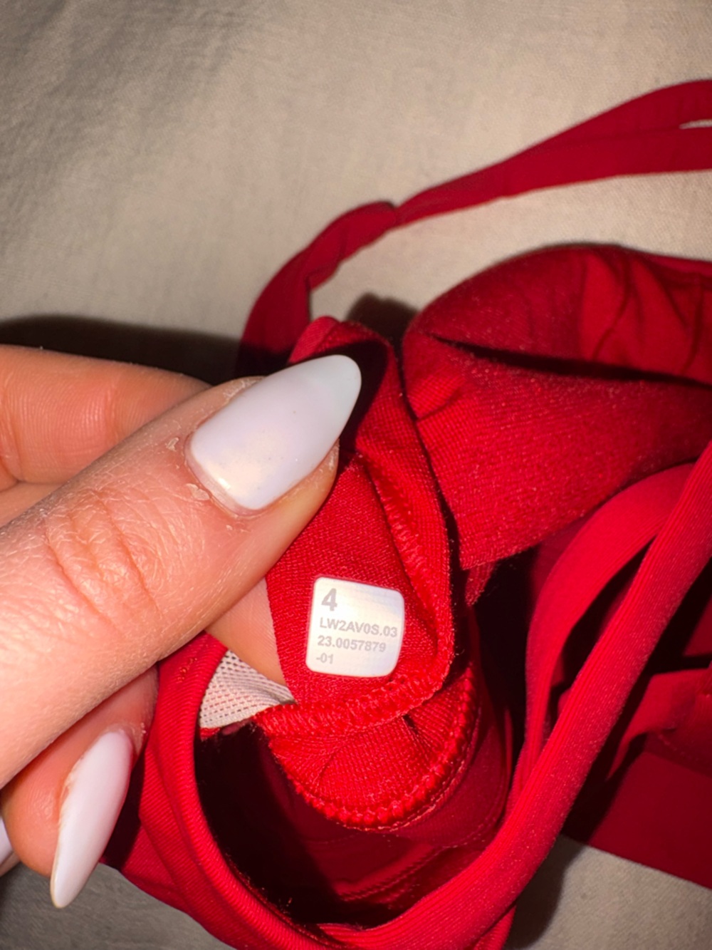 Lululemon Red Longline Energy Sports Bra 4 - Picture 5 of 5